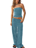 Wide-Leg Pants Matching Set