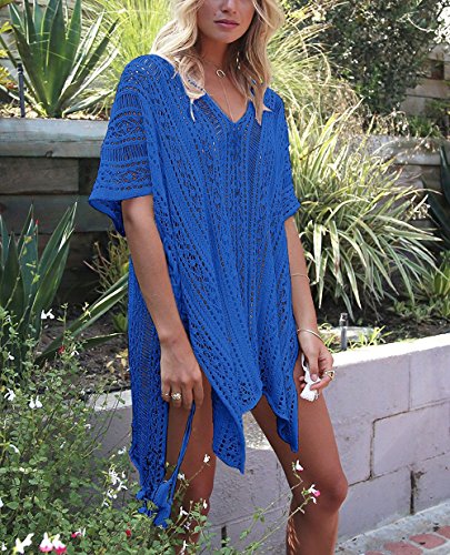 HARHAY Women's Summer Swimsuit Bikini 2023 Beach Swimwear Crochet Cover up - 01 Beige