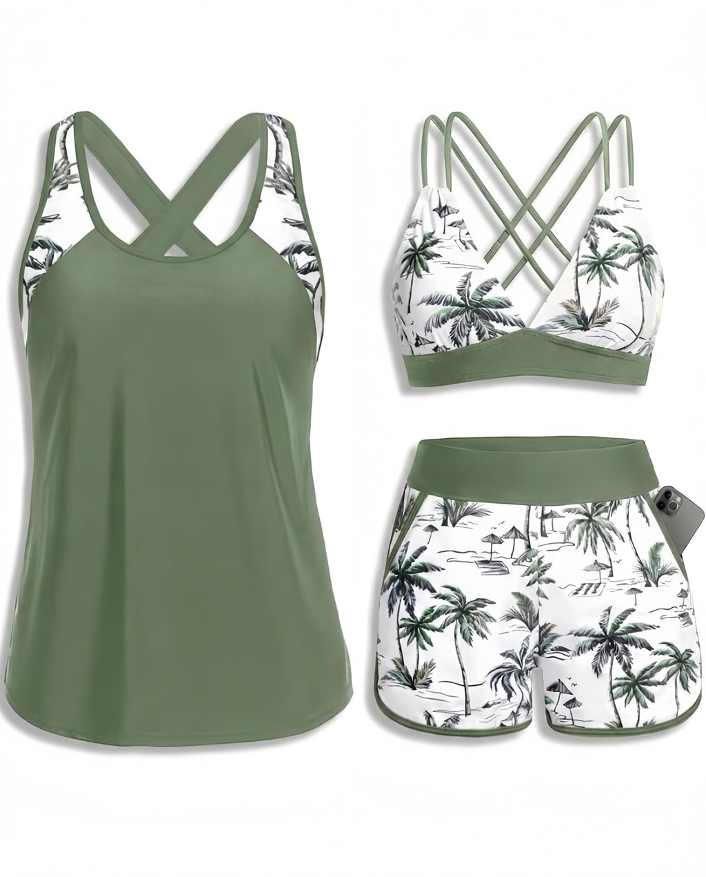 Tankini Swimsuit Set