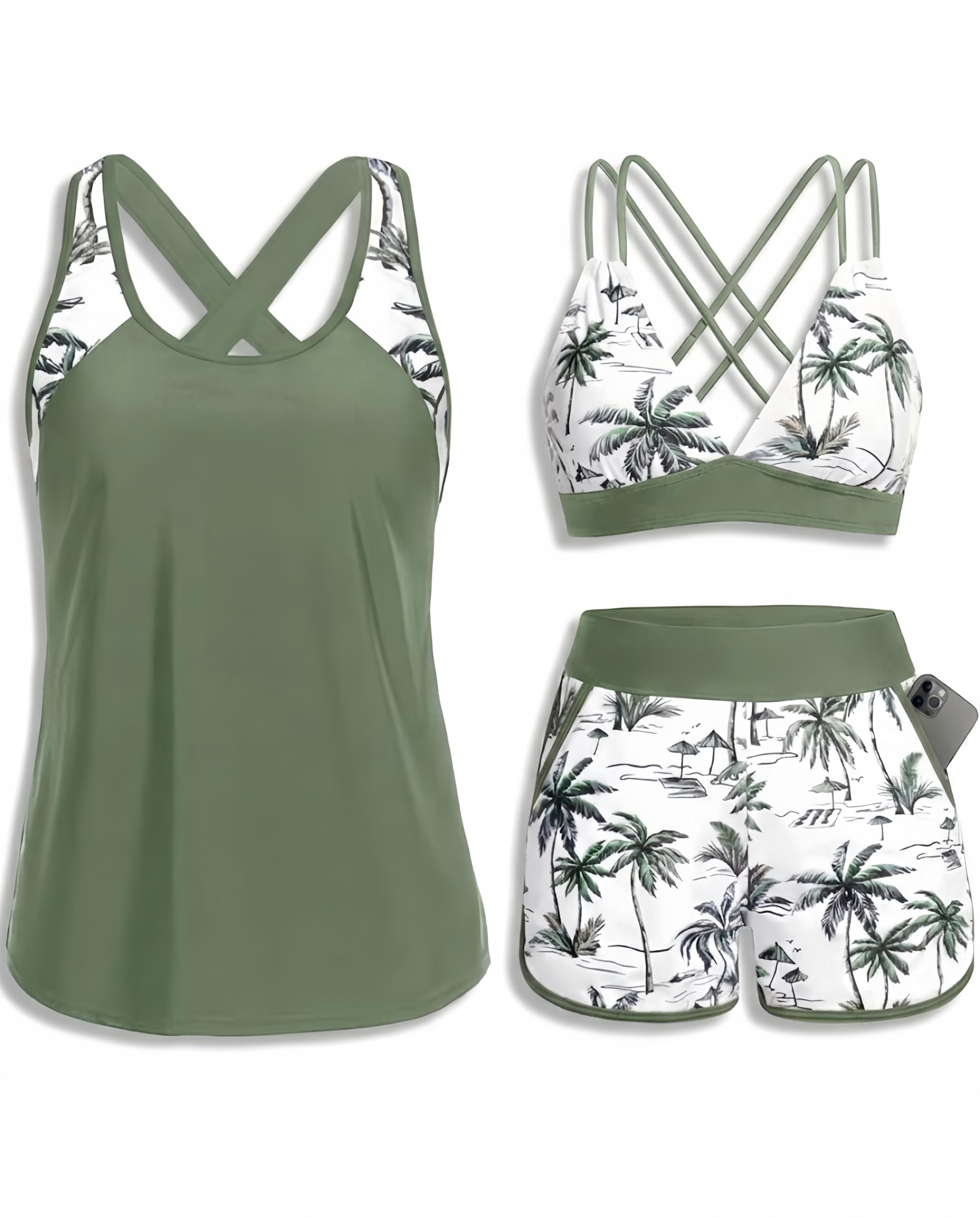 Tankini Swimsuit Set