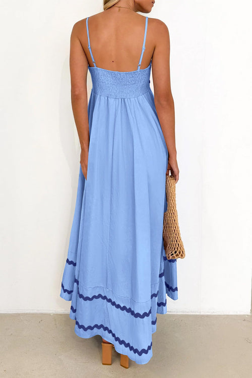 PRETTYGARDEN Women's 2026 Summer Flowy Maxi Dress Casual Sleeveless Spaghetti Strap Ruffle Beach Long Dresses