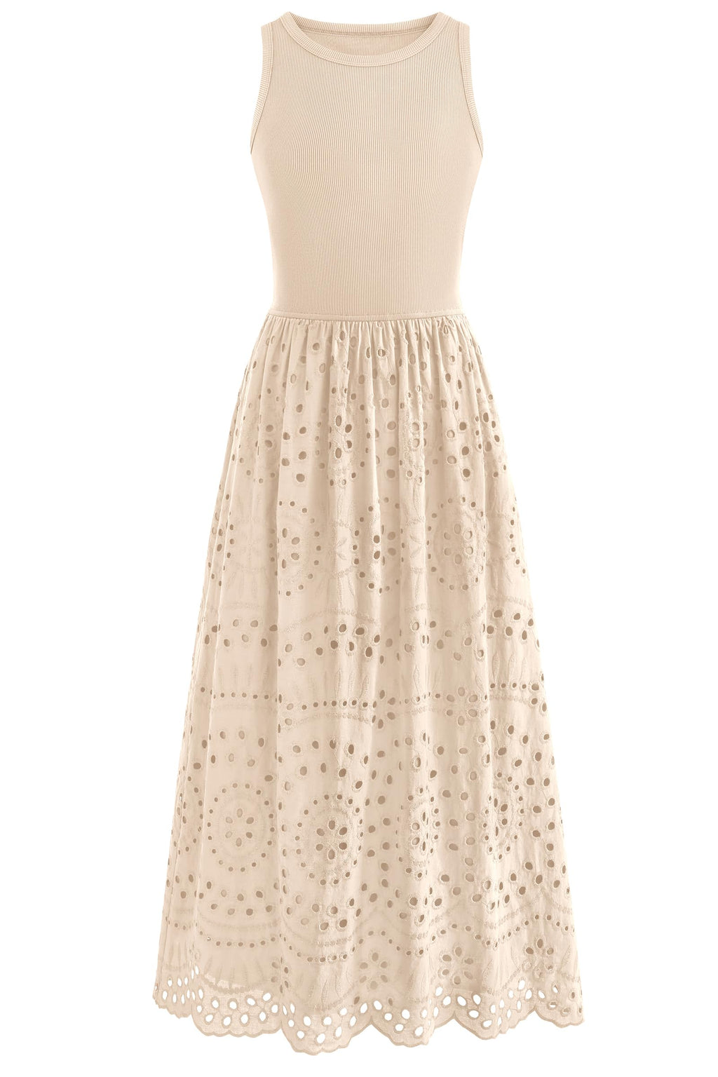 Boho Sleeveless Maxi Dress for Summer Vacation