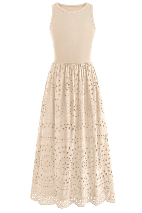 Boho Sleeveless Maxi Dress for Summer Vacation