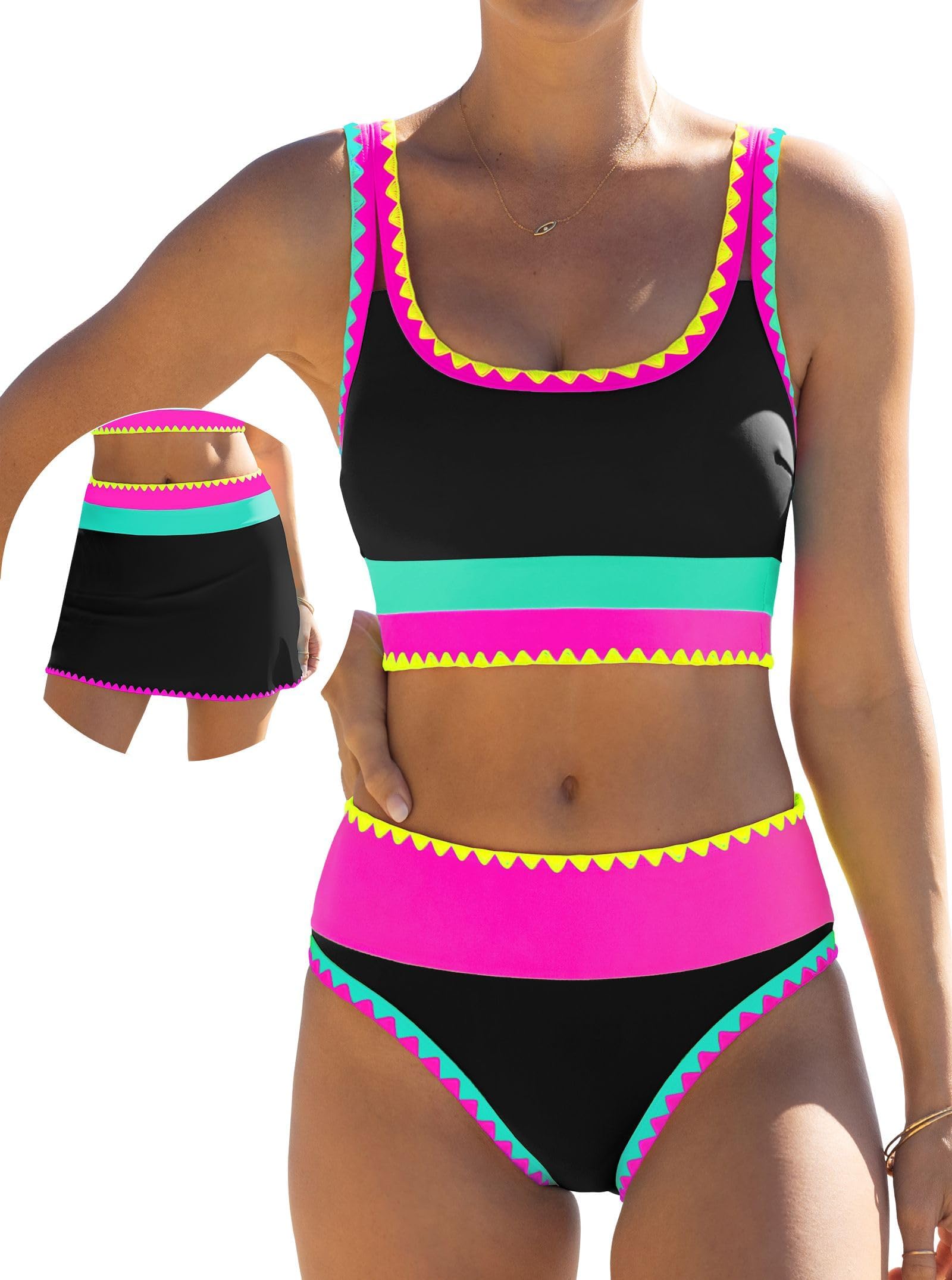 Tummy Control High-Waisted Bikini Set