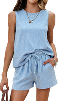 Sleeveless Tank and Shorts Set