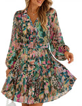 Floral Mini Dress for Wedding Guests