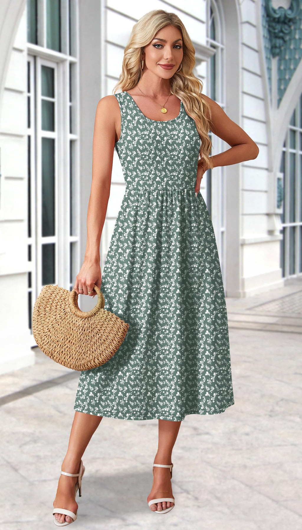 Midi Dress for Summer Vacation