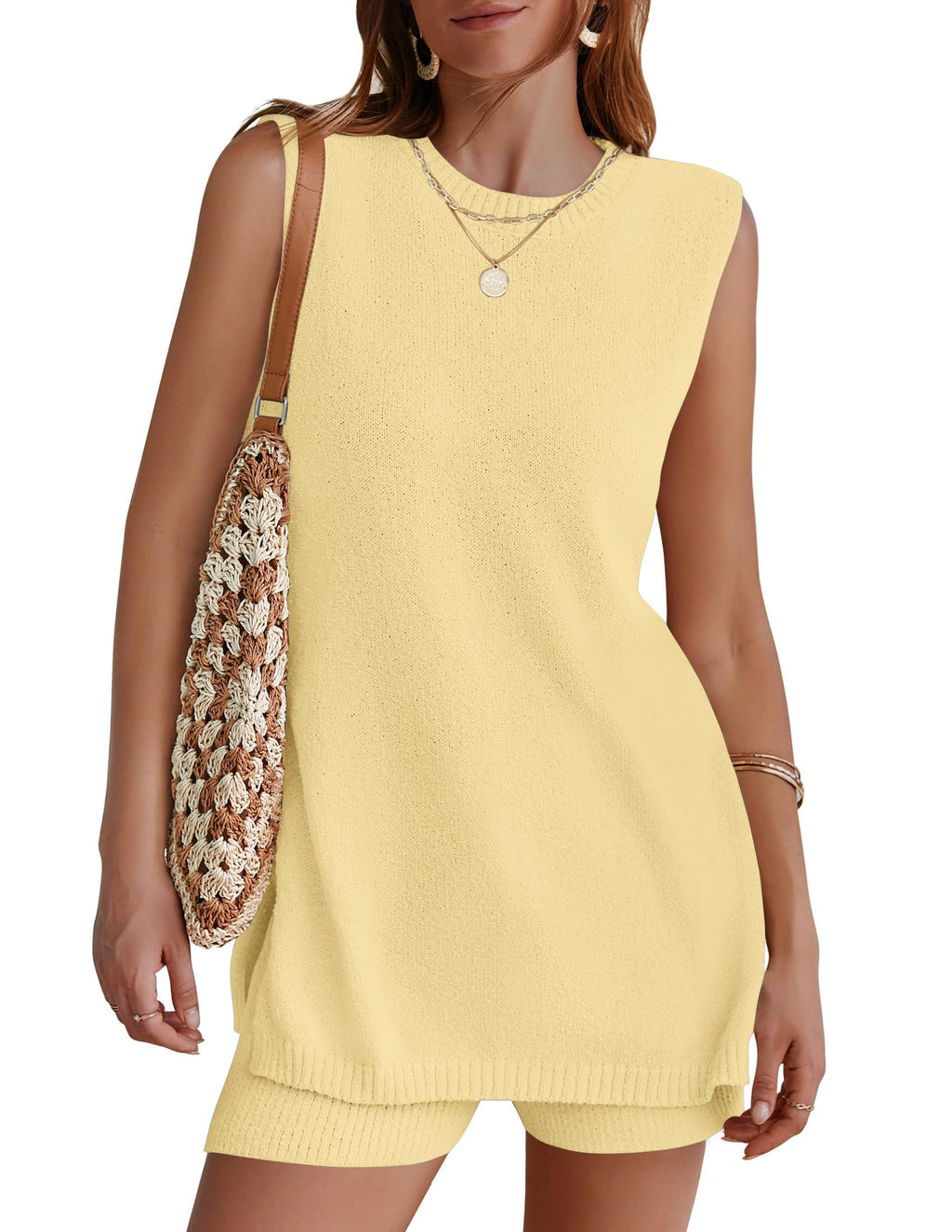 Sleeveless Tank and Shorts Set