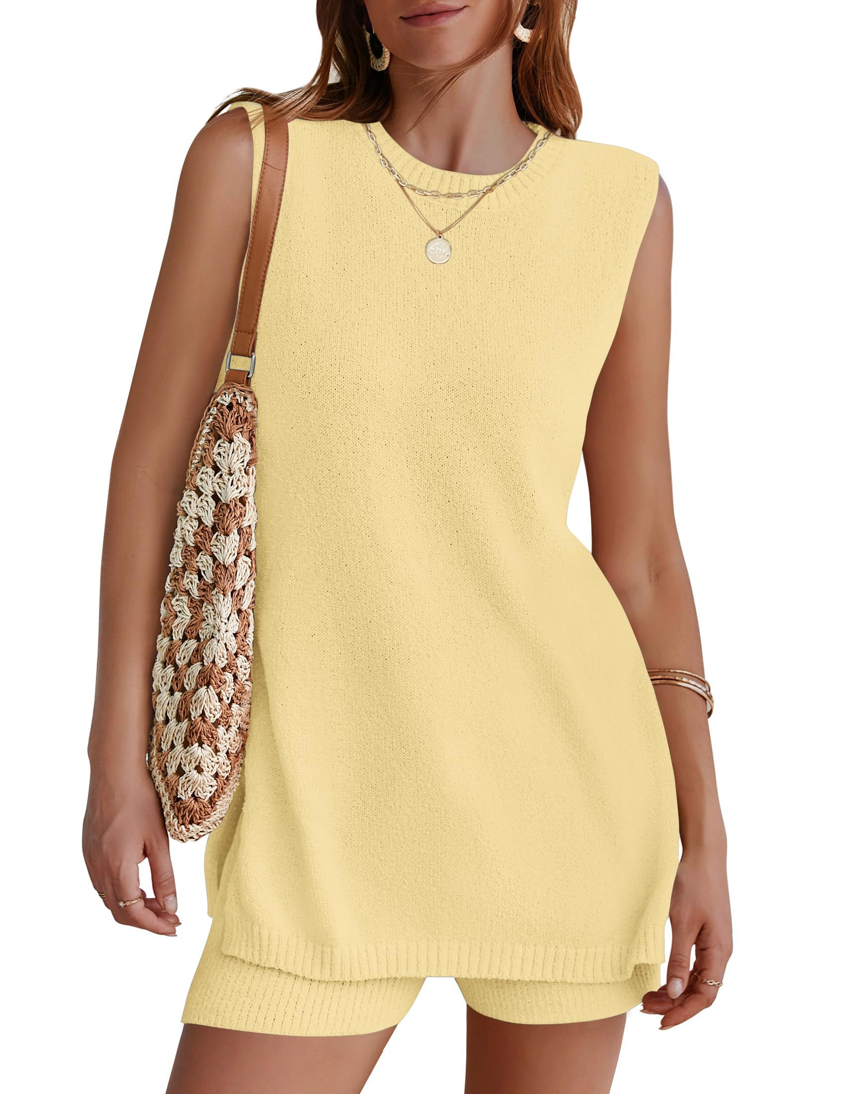 Sleeveless Tank and Shorts Set