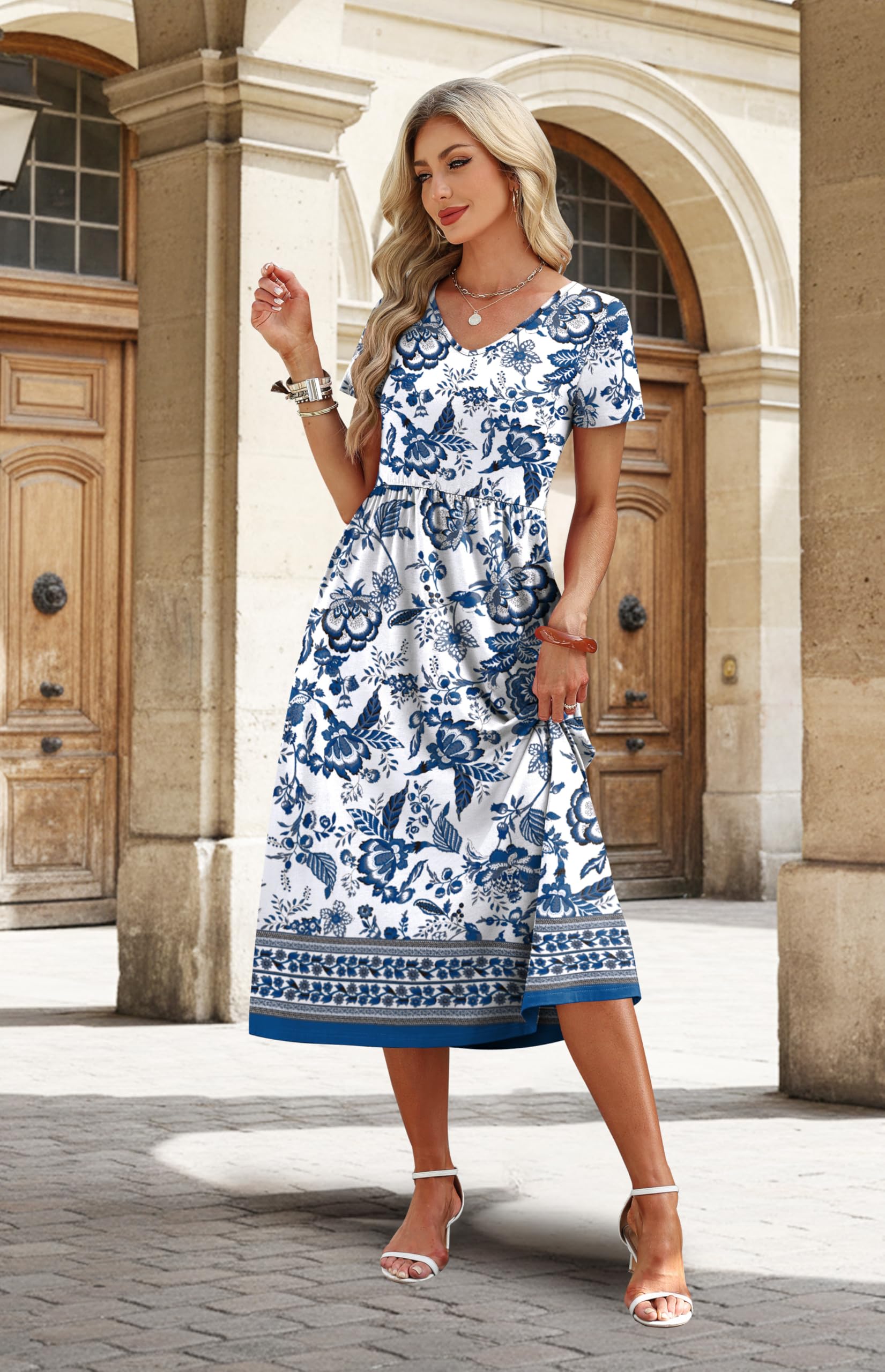 a line sun dresses Women's Spaghetti Strap Tiered Dress A-Line Summer Sleeveless Ribbed Knit Sundresses Flowy Beach Vacation Midi Army Green : Clothing, Shoes & Jewelry Line Maxi Sun Dress This gauze maxi dress features a tiered A Cute A-Line Dresses for Women