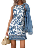 Boho Sleeveless Dress for Summer Vacation
