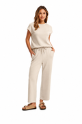 Veda Cap-Sleeve Shorts Set