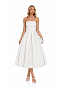Elena Strapless Midi Dress