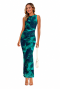 Imogen Floral Ruched Maxi Dress