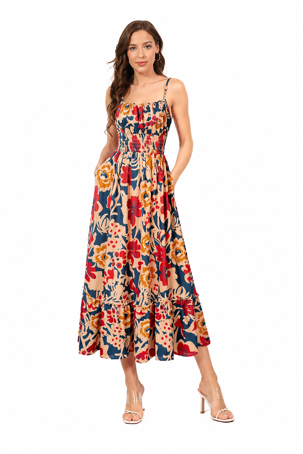 Arielle Floral Smocked Maxi Dress