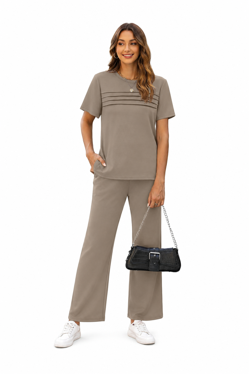 Livia Wide-Leg Pants Set