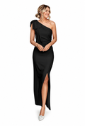 Violette One-Shoulder Ruched Maxi Dress