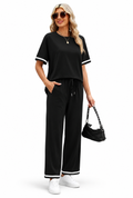 Amelie Black Two Piece Lounge Set