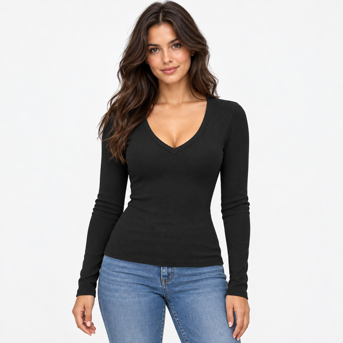Camila Knit V-Neck Sweater