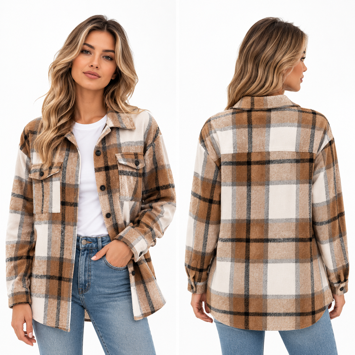 Monica Flannel Blouse