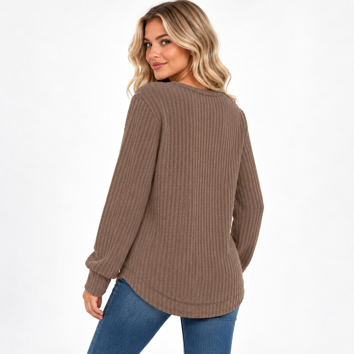 Estelle Waffle Sweater